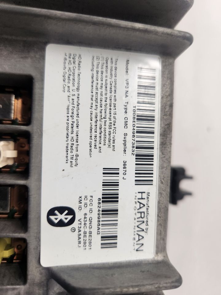 2016 JEEP CHEROKEE Radio Audio - 490925 — photo 3