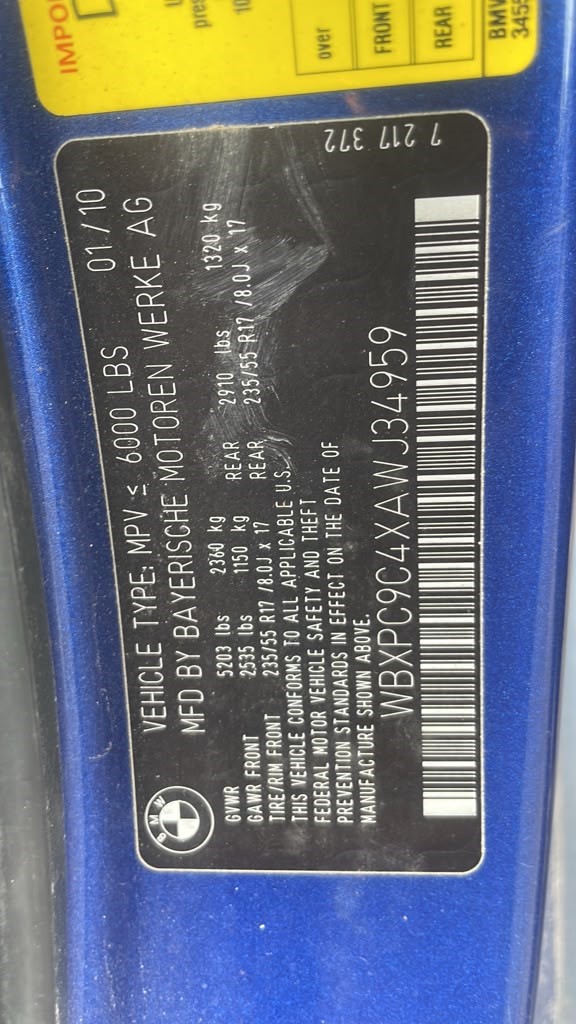 2010 BMW X3 ALTERNATOR - 491245 — photo 3