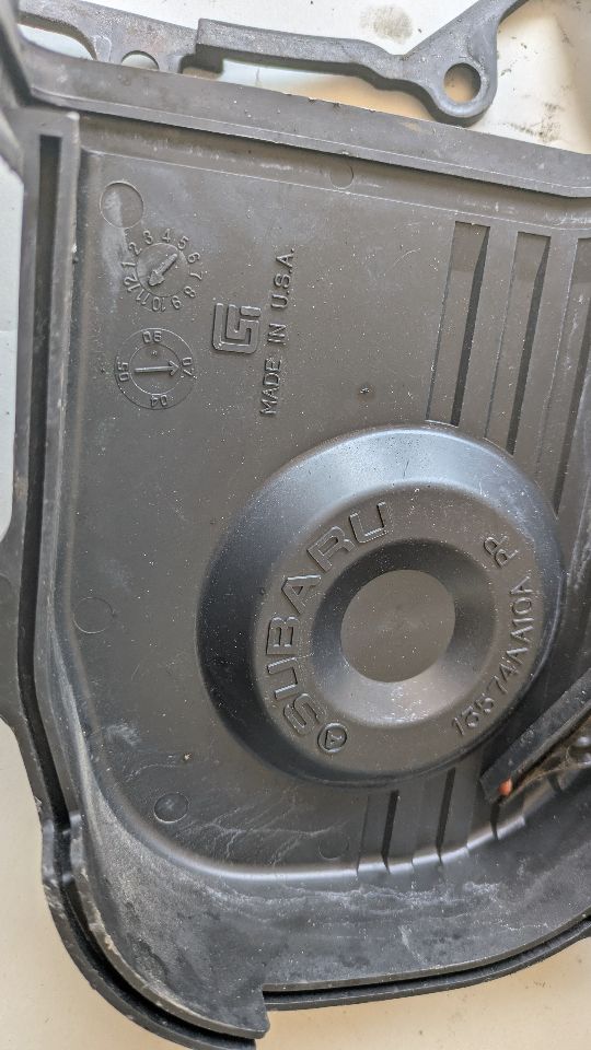 2012 SUBARU LEGACY Right TIMING COVER - 491768 — photo 3