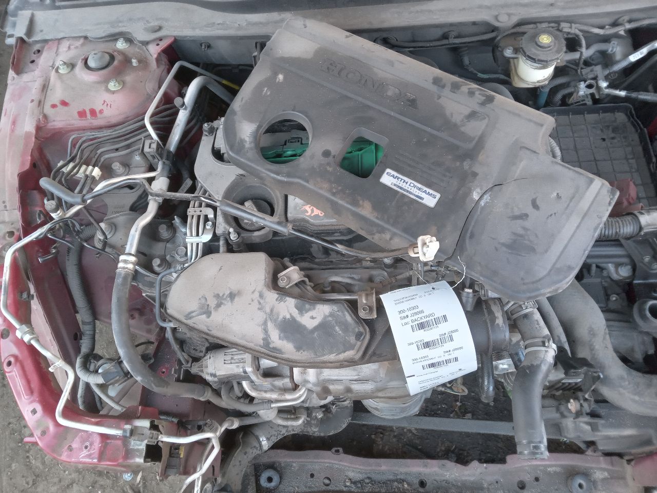 2020 HONDA ACCORD 2.0L 4cyl Turbo Gasoline ENGINE ASSEMBLY - 492032 — photo 5