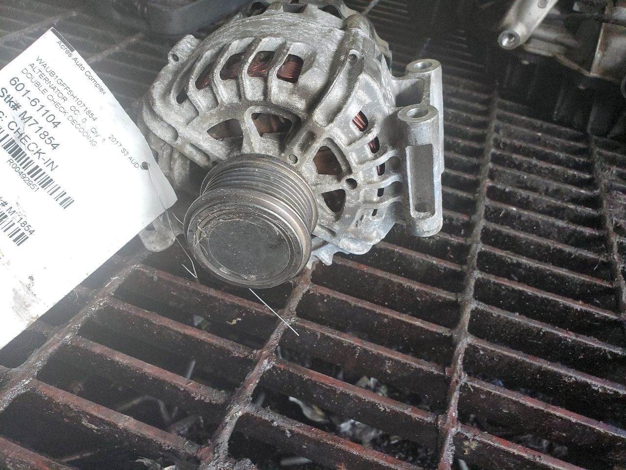 2017 AUDI S3 ALTERNATOR - 492951 — photo 4