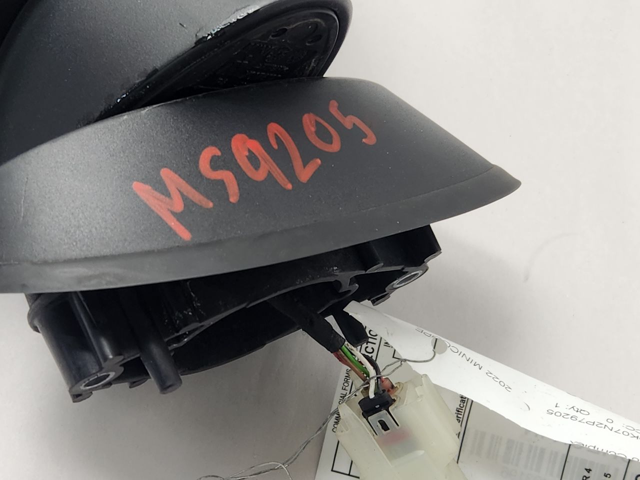 2022 MINI COOPER COOPER 1.5L 3cyl Gasoline SIDE VIEW MIRROR - 493196 — photo 2