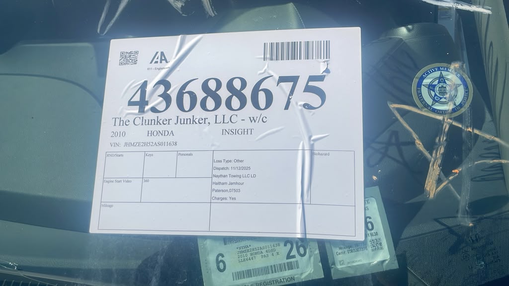 2010 HONDA INSIGHT BATTERY - 493321 — photo 6