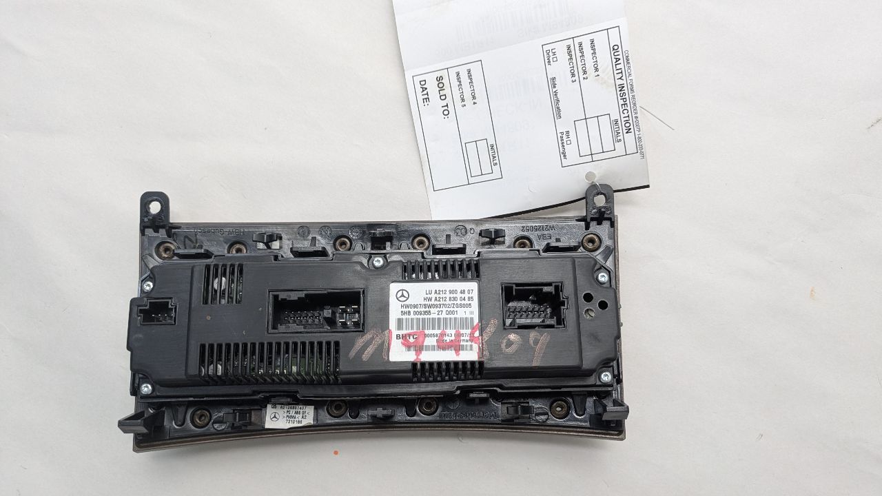 2011 MERCEDES-BENZ E-CLASS TEMP CONTROL - 493833 — photo 3