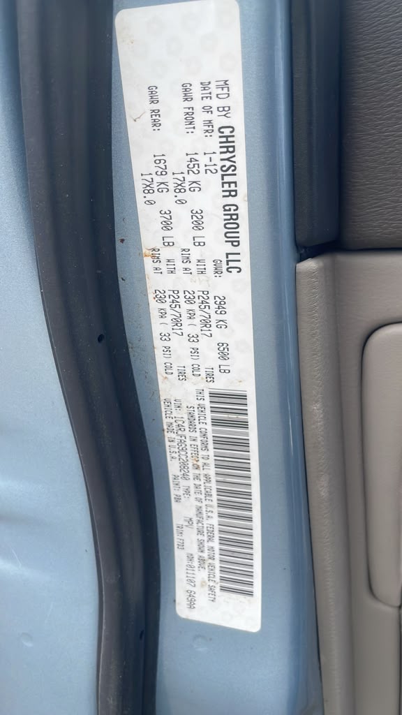 2012 JEEP GRAND CHEROKEE ENGINE ASSEMBLY - 494329 — photo 6