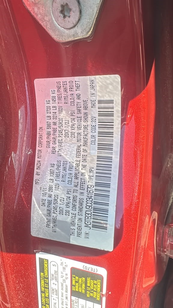 2012 MAZDA CX-9 BUMPER ASSY, FRONT - 495931 — photo 1