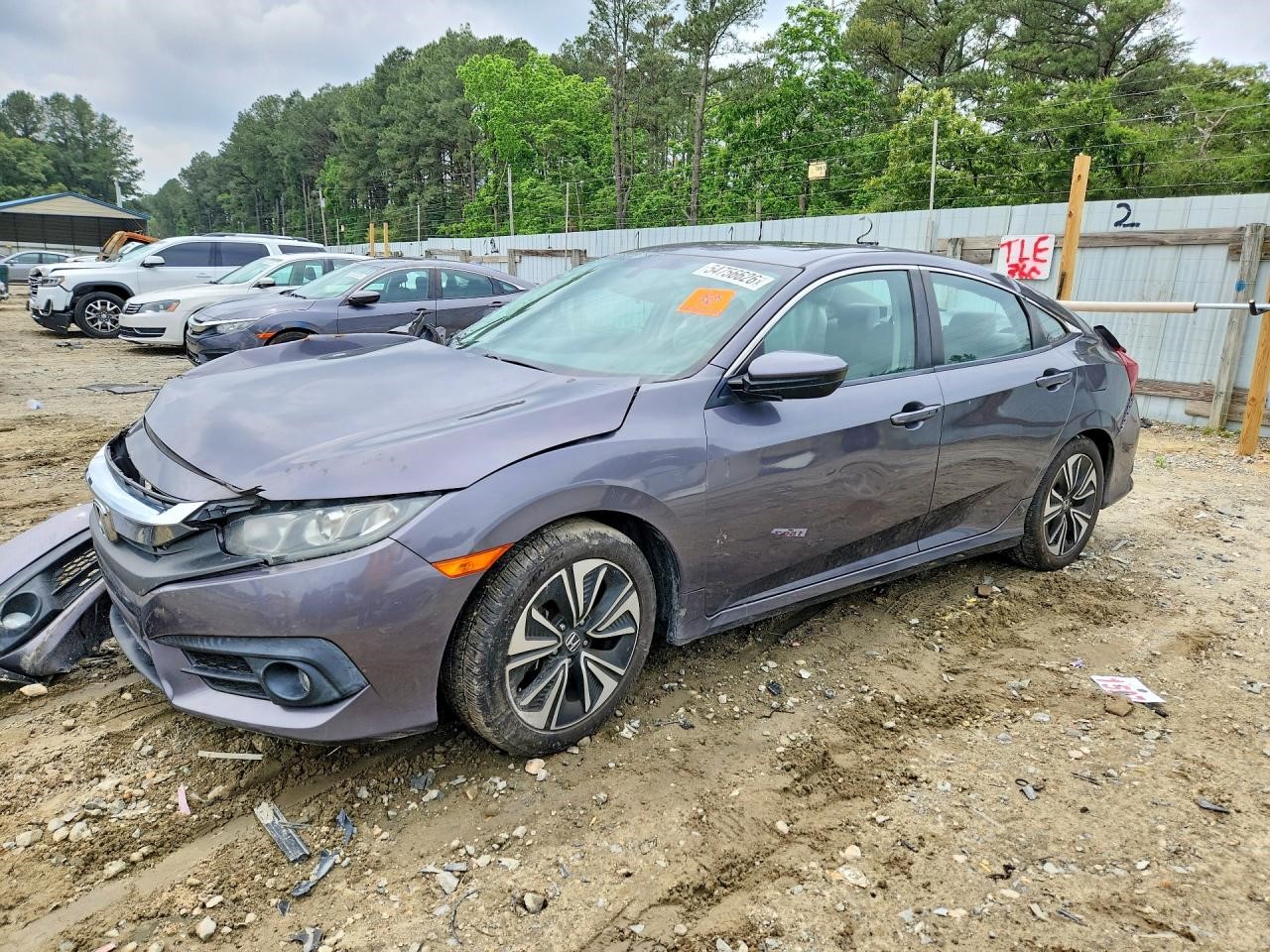 2016 HONDA CIVIC Left DOOR ASSEMBLY, FR - 496571 — photo 1