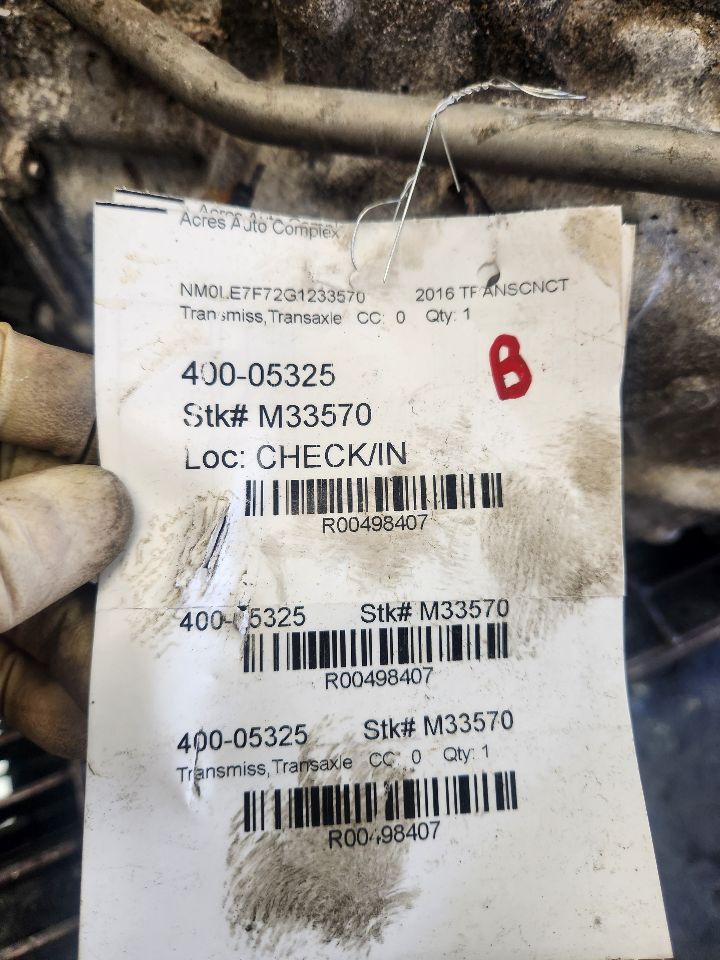 2016 FORD TRANSIT CONNECT Transmiss,Transaxle - 498407 — photo 4
