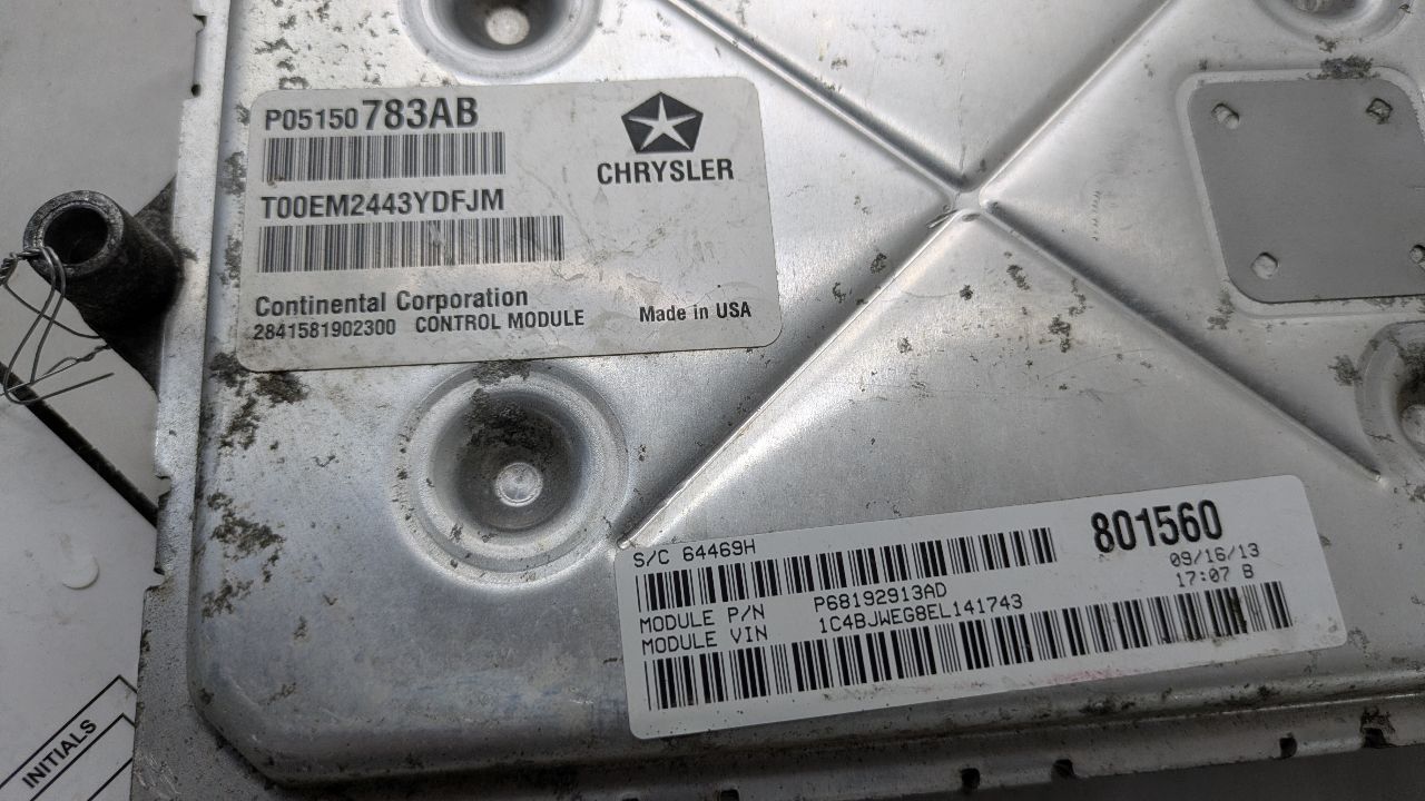 2014 JEEP WRANGLER Eng/Motor Cont Mod - 498589 — photo 4