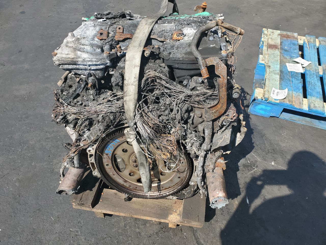 2014 LAND ROVER RANGE ROVER ENGINE ASSEMBLY - 498891 — photo 4