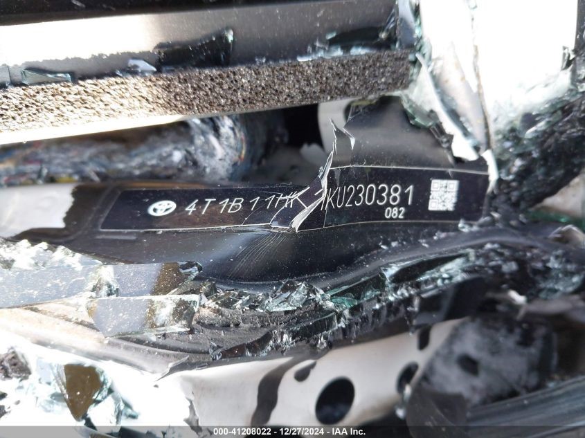 2019 TOYOTA CAMRY 2.5L 4cyl Gasoline VVT Decklid  Tailgate - 499108 — photo 8