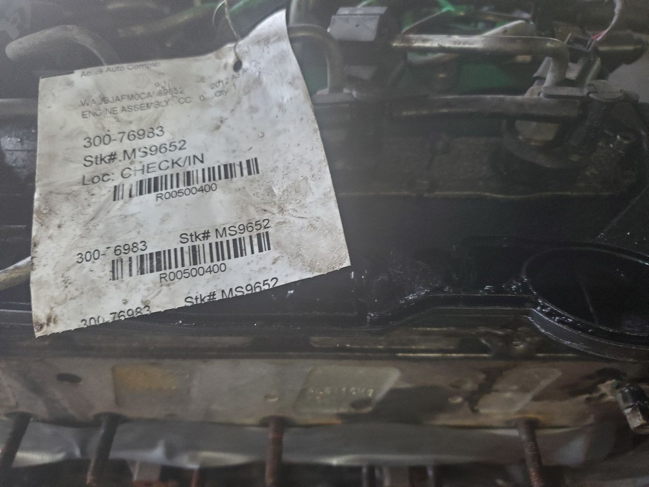 2012 AUDI A3 ENGINE ASSEMBLY - 500400 — photo 5