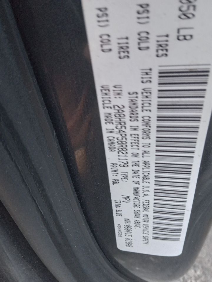 2008 CHRYSLER TOWN & COUNTRY 6cyl Gasoline 3.8 ENGINE ASSEMBLY - 501929 — photo 7