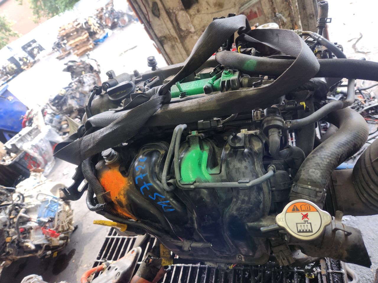 2014 HYUNDAI ACCENT ENGINE ASSEMBLY - 502150 — photo 4