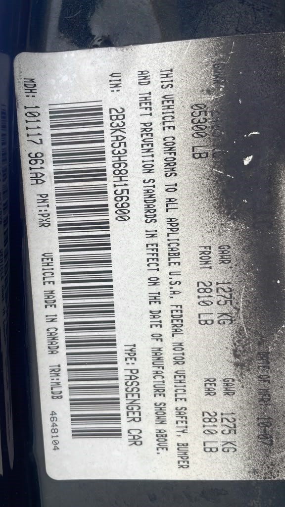 2008 DODGE CHARGER AC COMPRESSOR - 502214 — photo 7