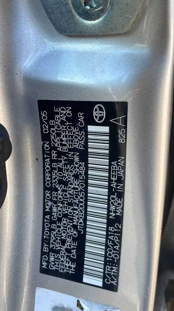 2005 TOYOTA PRIUS Anti-lock Brake Pts - 503513