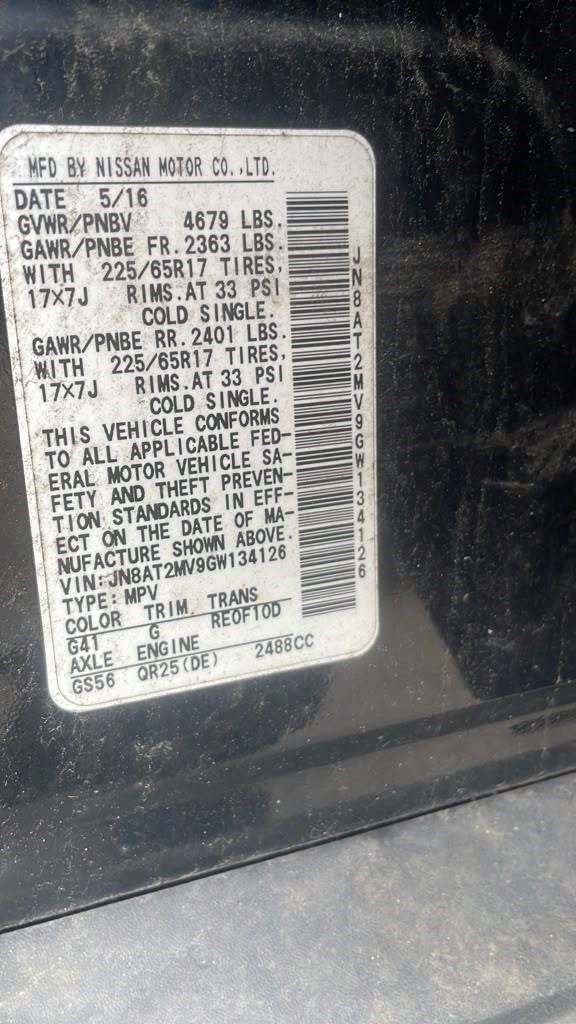 2016 NISSAN ROGUE CARRIER ASSEMBLY - 504125 — photo 5