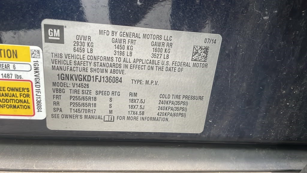 2015 CHEVROLET TRAVERSE BUMPER ASSY, FRONT - 504964 — photo 4
