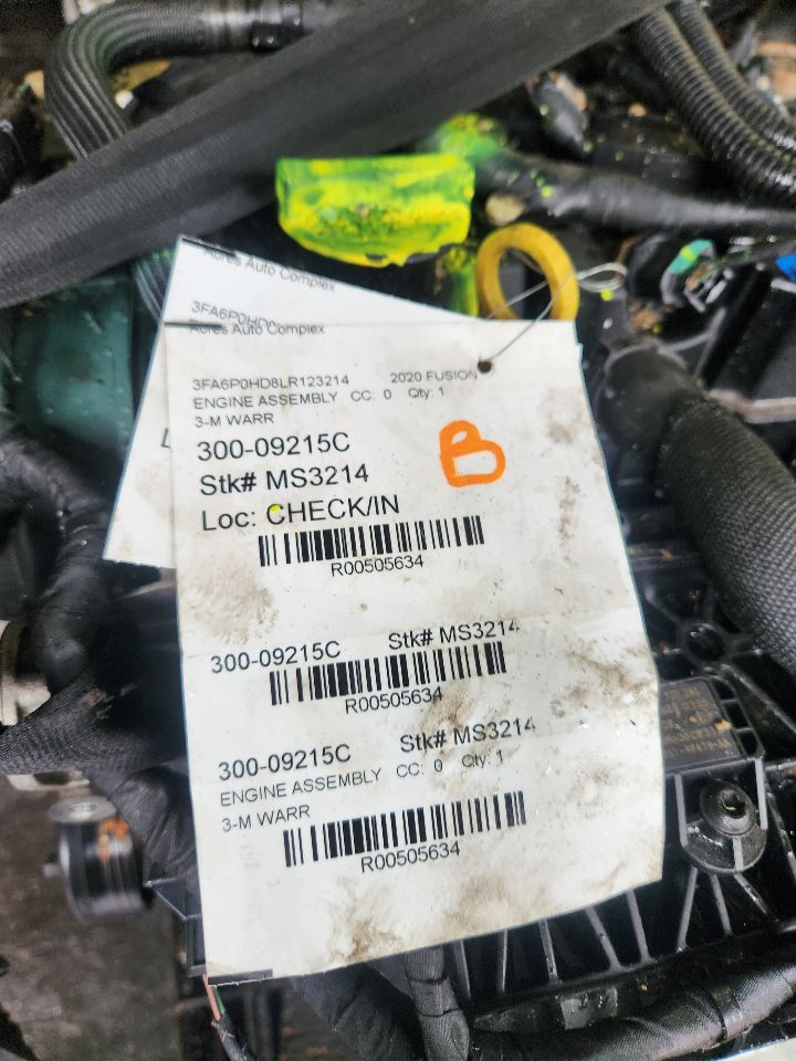 2020 FORD FUSION ENGINE ASSEMBLY - 505634 — photo 4