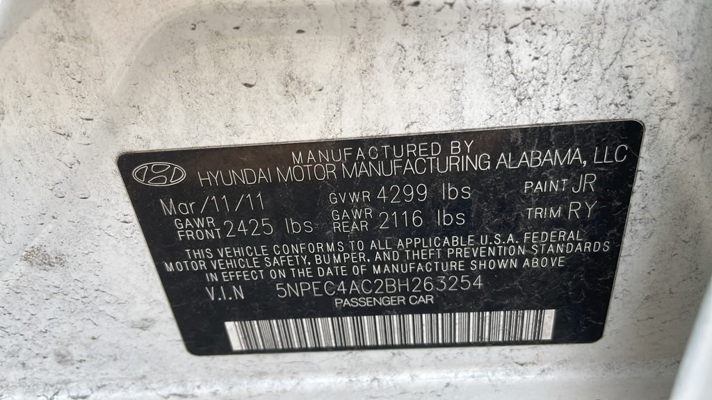 2011 HYUNDAI SONATA ENGINE ASSEMBLY - 506299 — photo 5