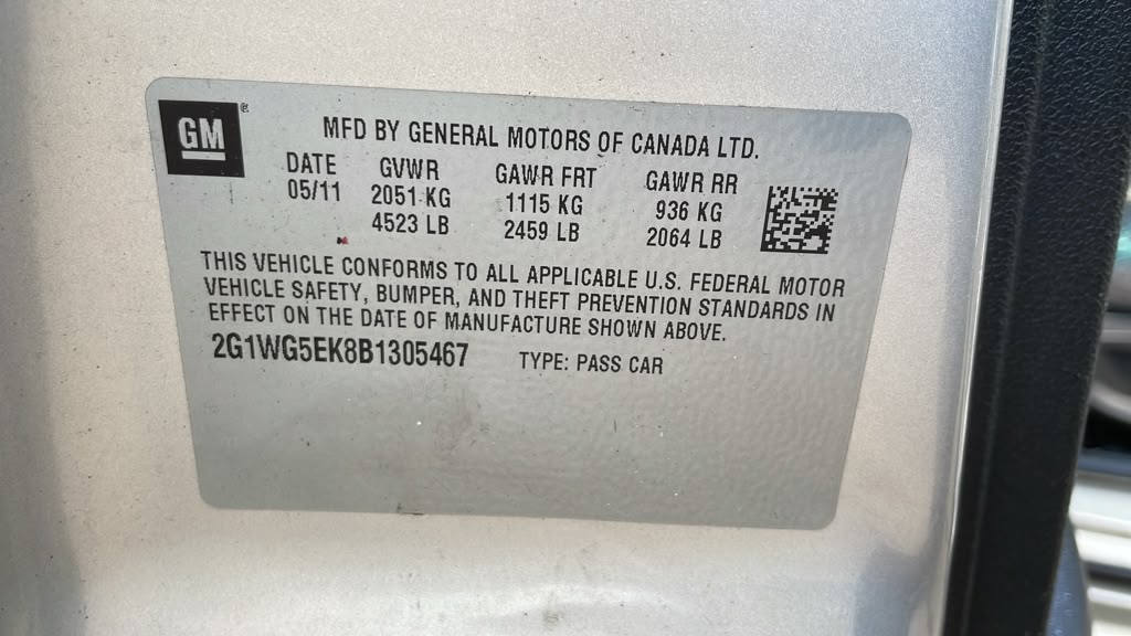 2011 CHEVROLET IMPALA Transmiss,Transaxle - 506459 — photo 5