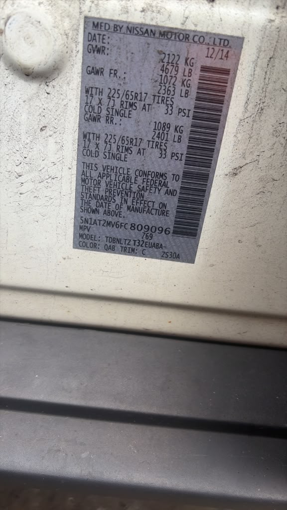 2015 NISSAN ROGUE AC COMPRESSOR - 506757 — photo 5