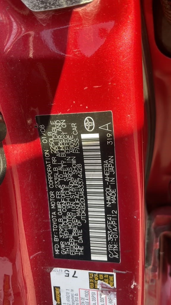2008 TOYOTA PRIUS Anti-lock Brake Pts - 508961