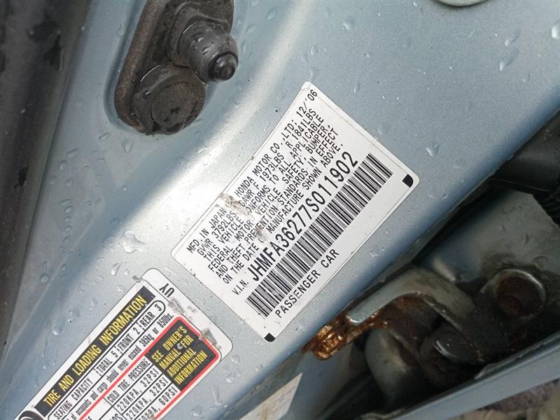 2007 HONDA CIVIC 4cyl Electric 1.3 Conv/Invert/Charger - 509441