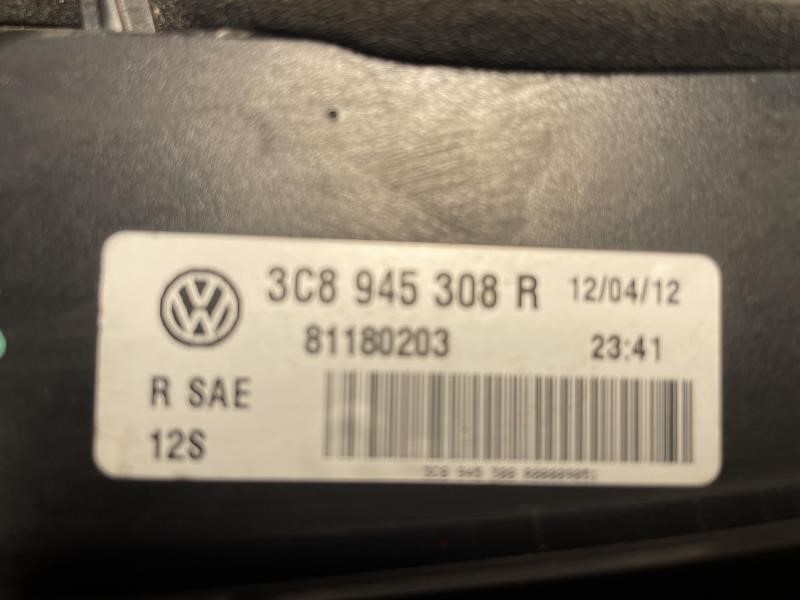 2013 VOLKSWAGEN CC Right TAIL LAMP - 641 — photo 4