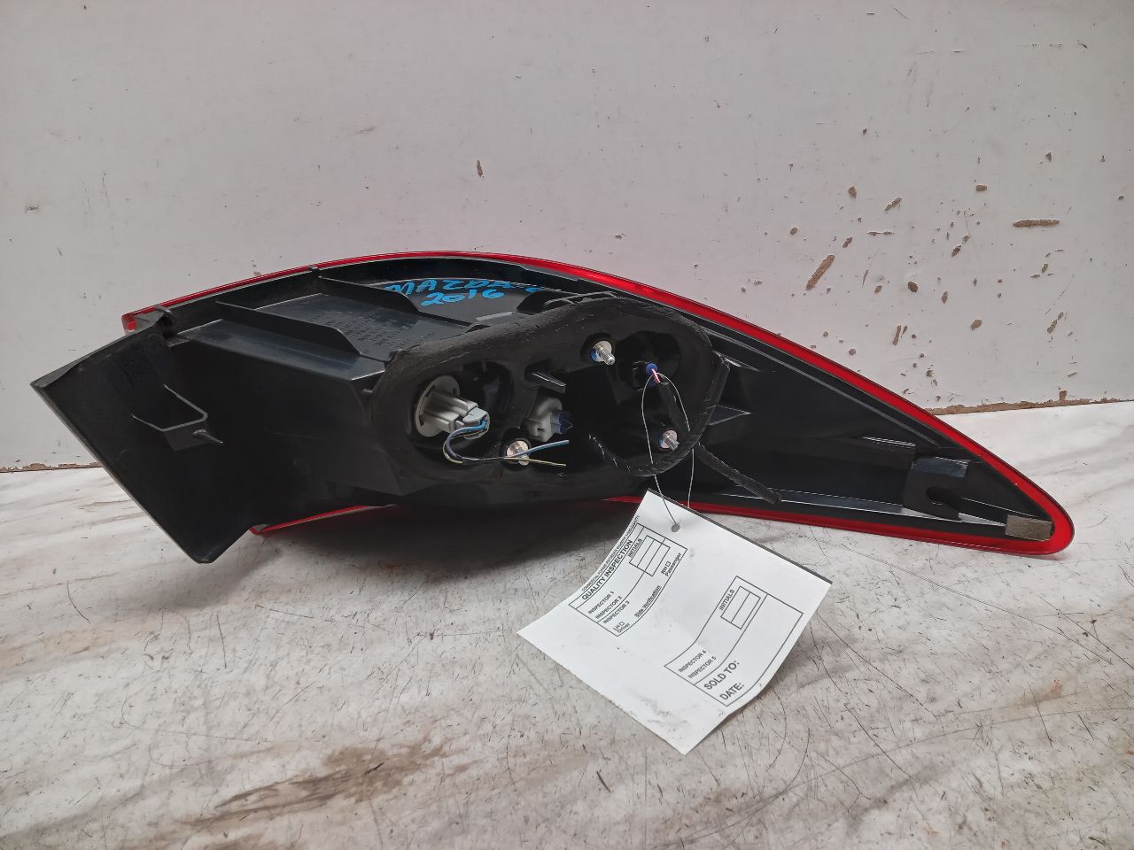 2016 MAZDA 6 Right TAIL LAMP - 659 — photo 7